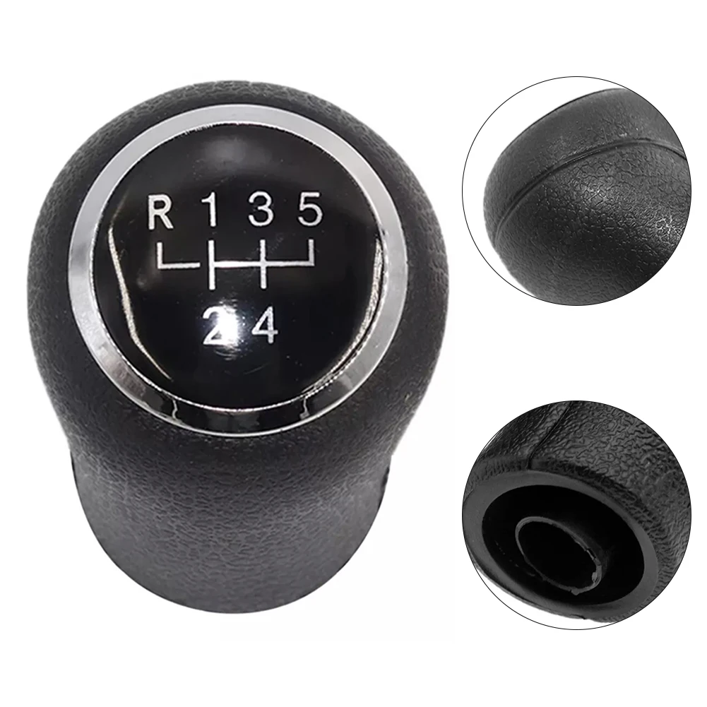 Black 5-Speed Shifter High Universality Long-lasting Performance Sleek Design User-Friendly Design Car Interior Upgrade