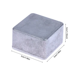Silver Aluminium Enclosure Electronic Diecast Stompbox Project Box 1590LB 50*50*3mm