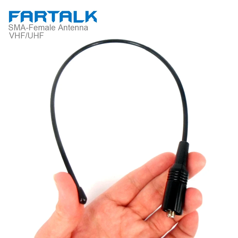 Baofeng SMA-F Antena Feminina para Walkie Talkie, Soft Dual Wide Band, 144 MHz, 430MHz, 5R UV, 82, BF-888S, Kenwood HYT, 771