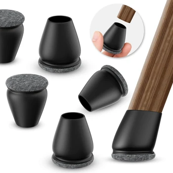 Protecteur de sol pour pieds de chaise en Silicone, 8 pièces...