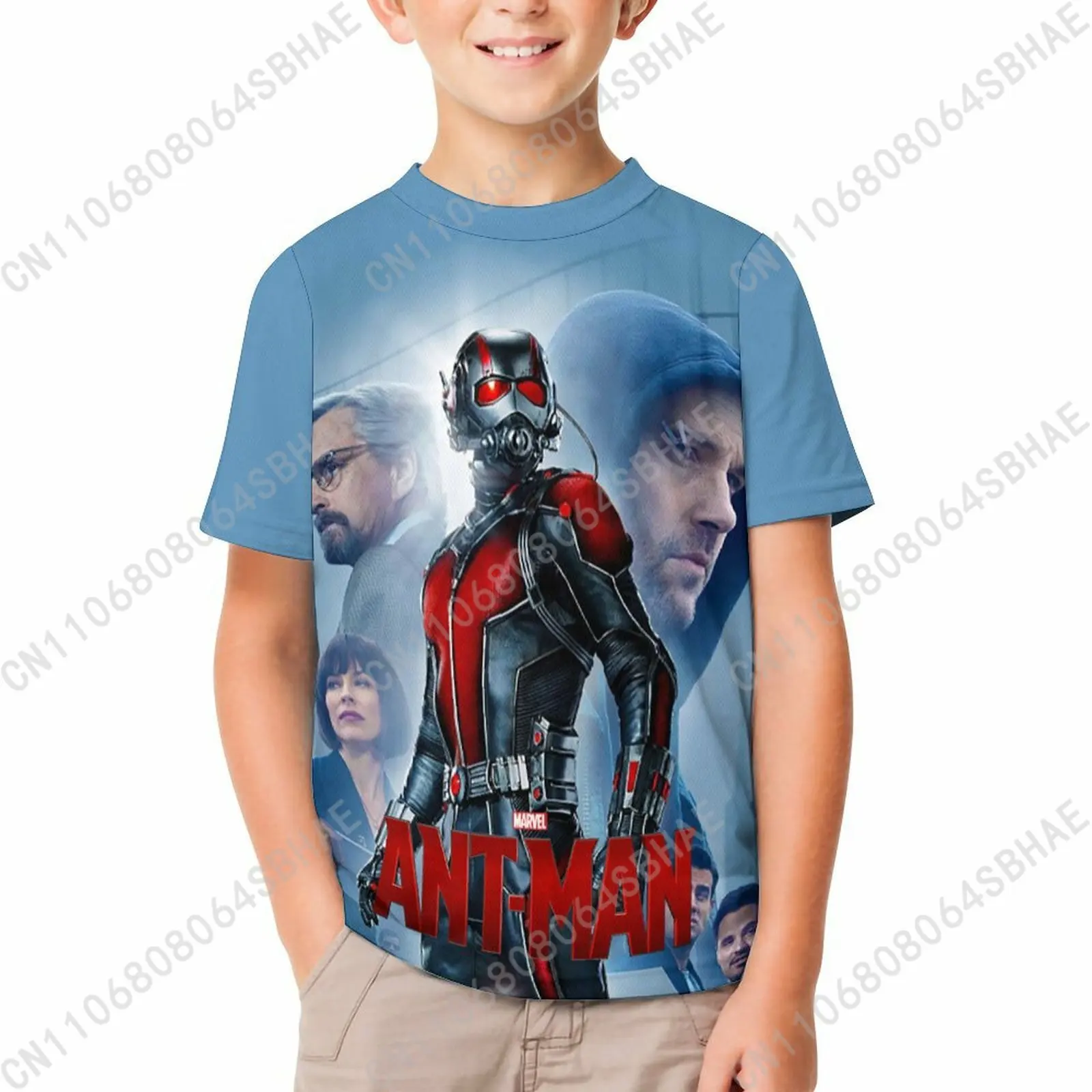 

Marvel Ant Man T Shirt Boy Girl Short Sleeve Print Cotton TShirt Comfortable Crew Neck Children Child Tee Cosplay