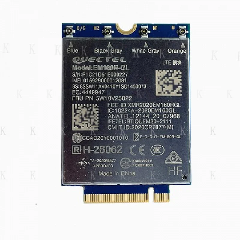

Новая сетевая карта с модулем 4G для ThinkPad T14 P14s T15 P15s P15 P17 /Gen 2 EM160R-GL