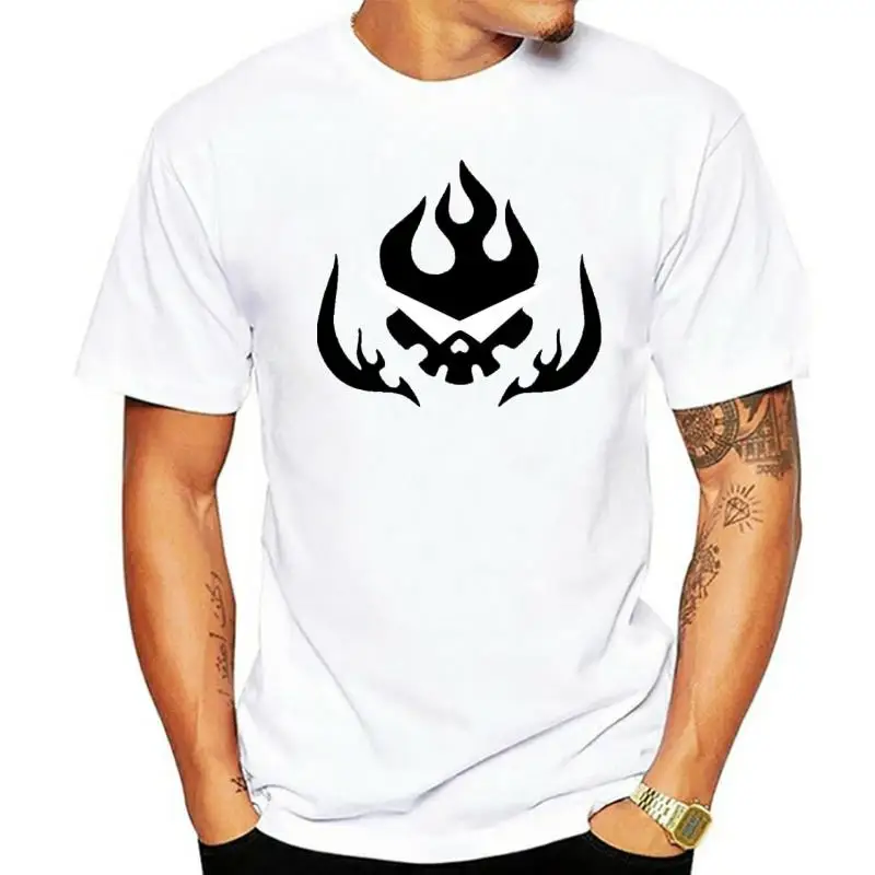 Gurren Lagann Team Dai gurren skull and shades logo mens T-shirt men t shirt