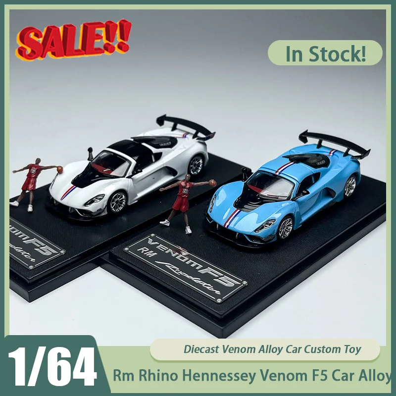 

Новинка в наличии Rm Rhino 1:64 Hennessey Venom F5 автомобильный сплав миниатюрные литые под давлением украшения Venom игрушки на заказ подарок для детей