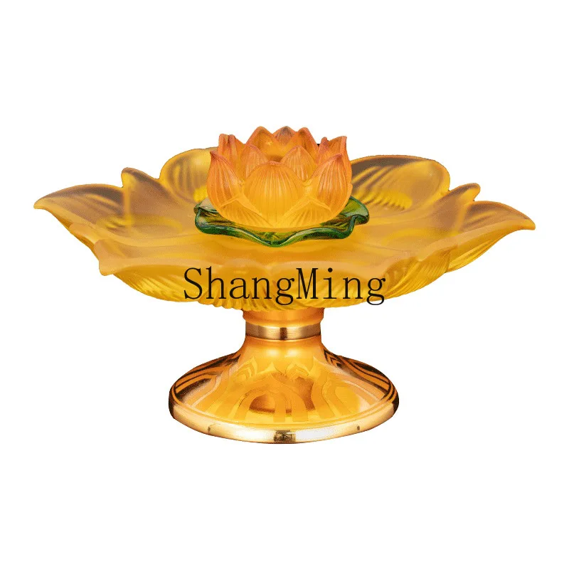 

DSA new seven-star glazed base household Bodhisattva for Buddha lamp, Buddhist hall Guanyin for candle lamp stand for tribute