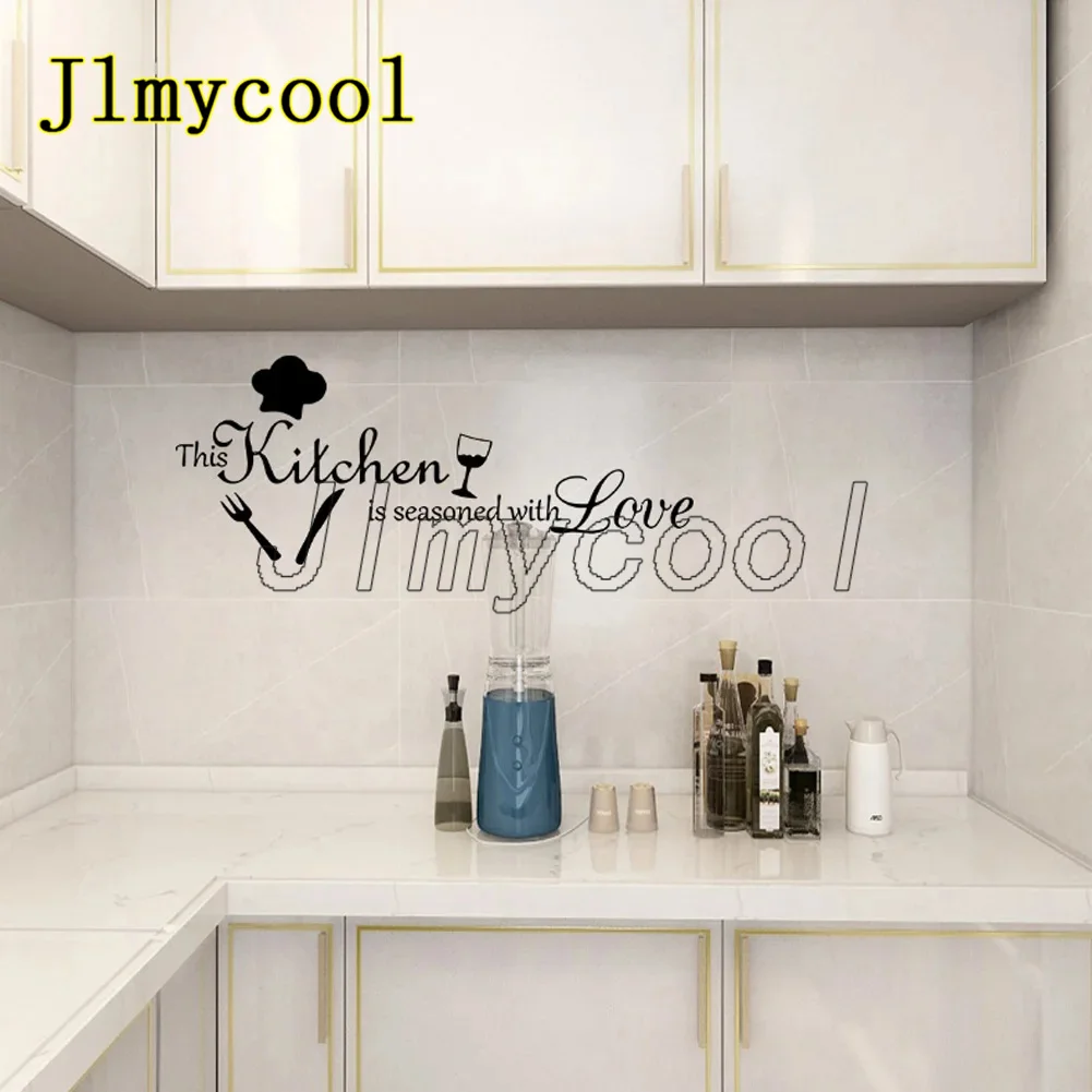 Creative Kitchen Pattern Wall Stickers Kitchen Dining Living Room Home Decoration Mural Background Decor Removable Wallpaper