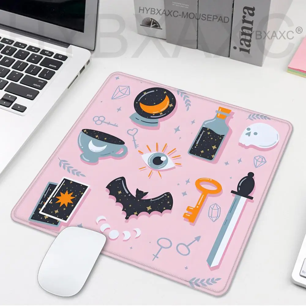 Hexen Katze Mond Tarot Kleine Gaming Maus Pad Computer Büro Mousepad Tastatur Pad Schreibtisch Matte PC Gamer Maus Matte Laptop Mausepad