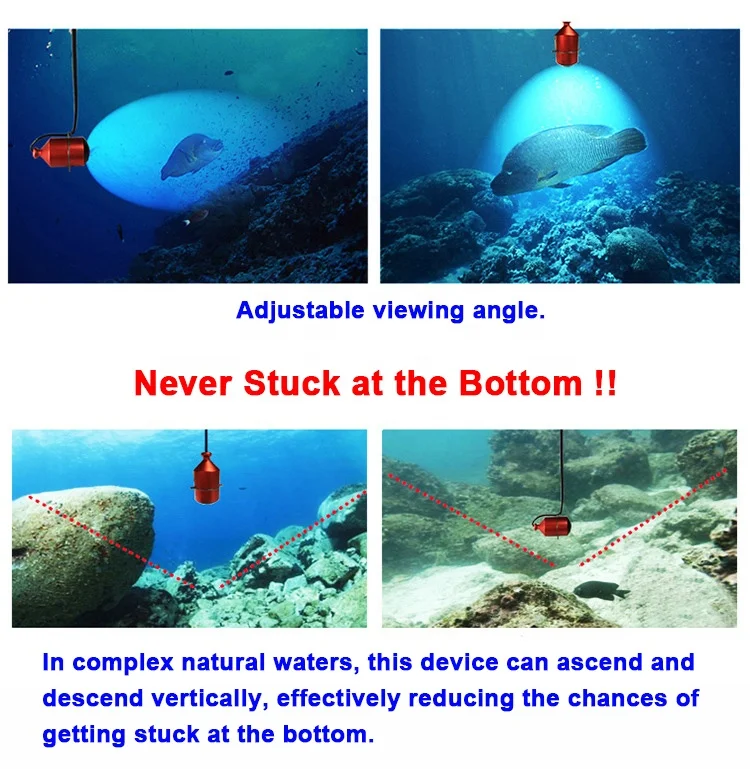 FPV High Definition Detector Wide Sight 7" Lcd Monitor 5.8G Deep Viewing Water CCTV Remote Control Underwater Camera Fishing view 4