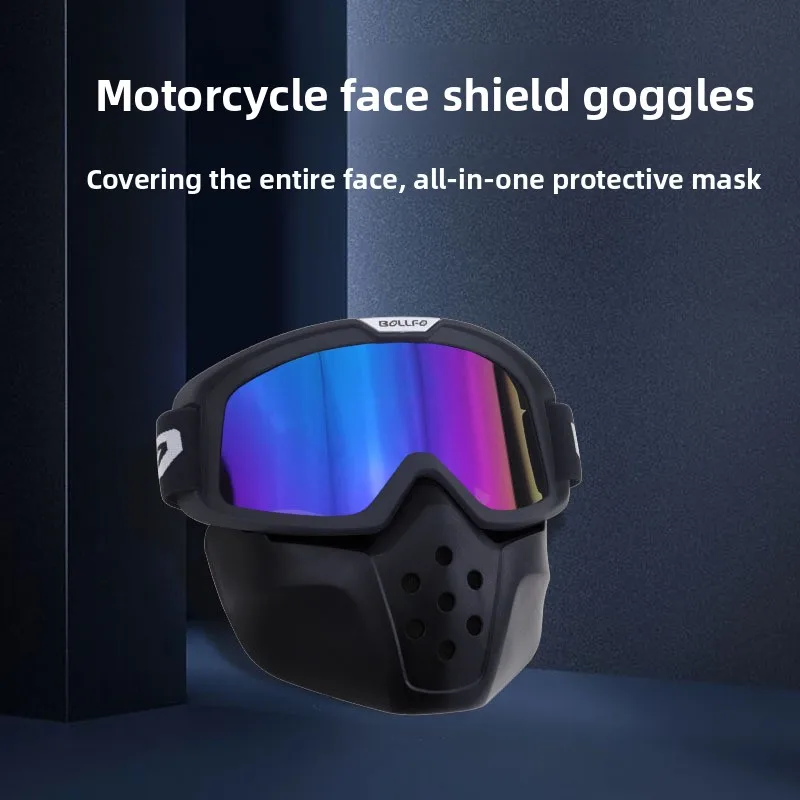 

Винтажные очки для мотоциклетного шлема, очки для мотокросса, ретро ветрозащитные шлемы с открытым лицом, очки, маска