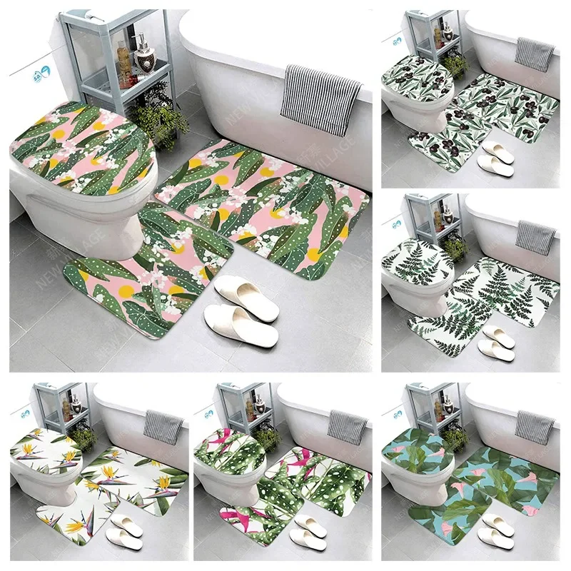 Anti-slip bath mat bathroom small rug shower mat decorative absorbent foot mat entrance bathtub toilet rug Morandi Nordic letter