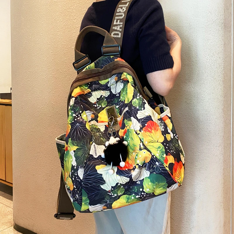 

Backpack Women 2025 Large-capacity Sac À Dos Femme Waterproof Cloth Bag Three-purpose Shoulder Travel Bag Pack Mochila Mujer