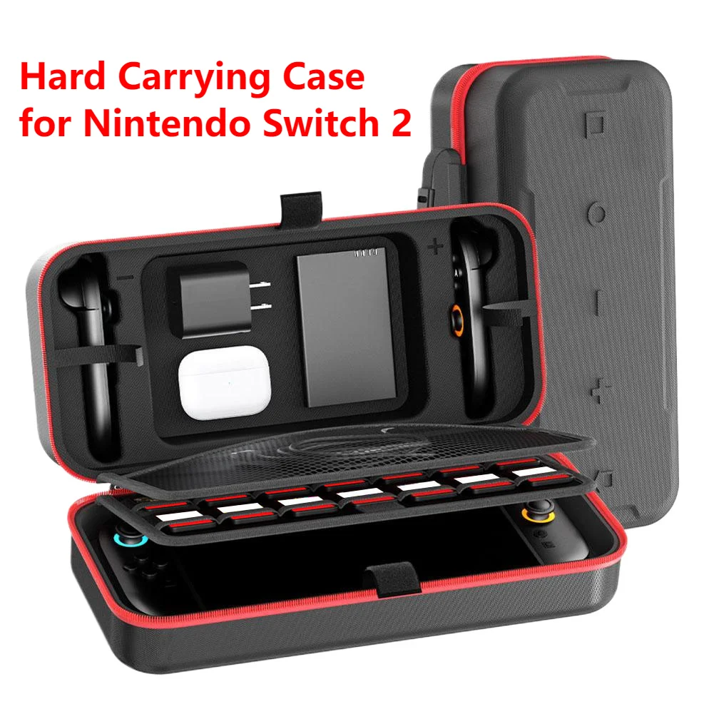 

Портативная дорожная сумка для Switch 2, защитный чехол для игровой консоли, противоударные сумки для хранения, жесткий чехол, сумки для хранения