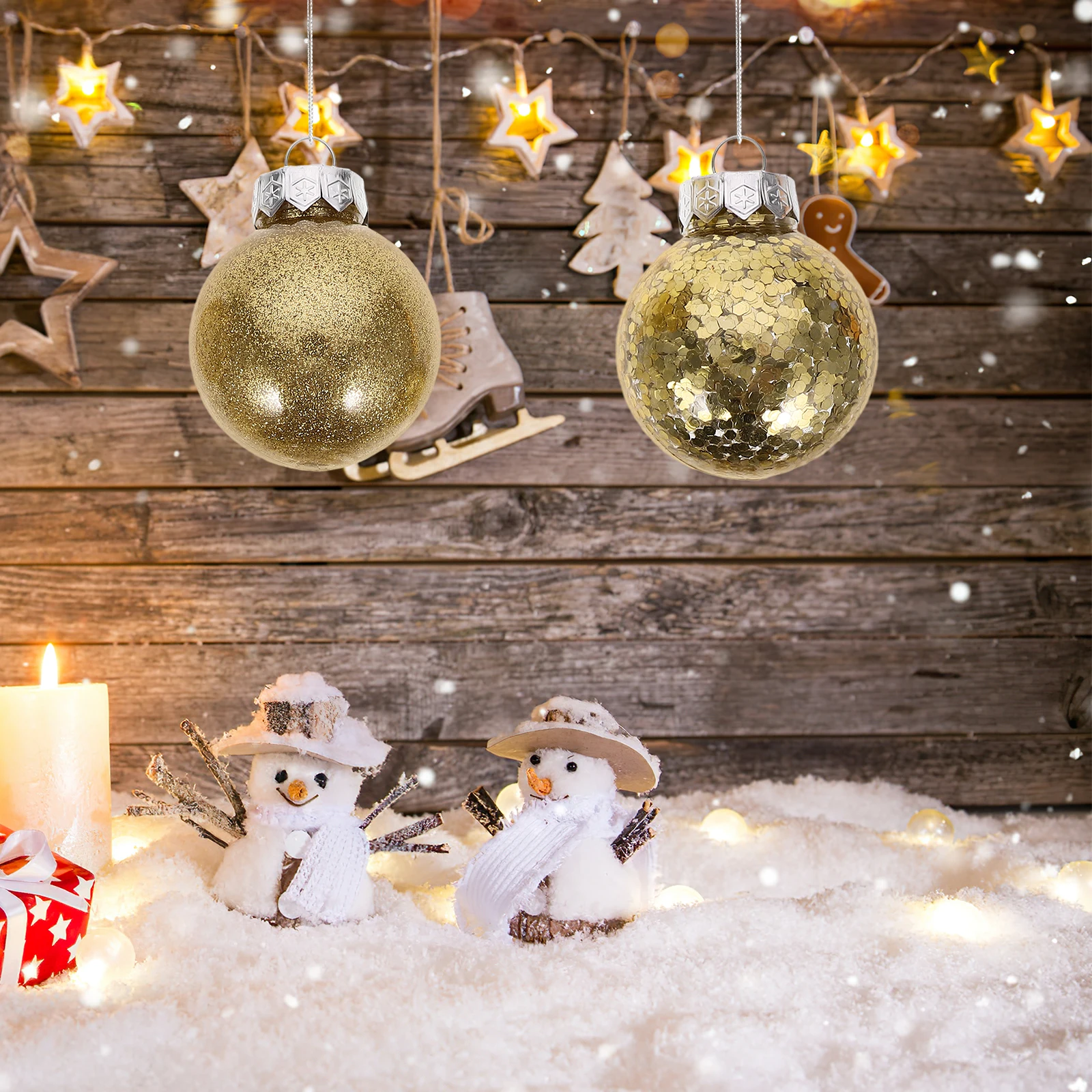 

30Pcs Christmas Ball Hanging Ornaments Traditional Xmas Tree Decorations Long-Lasting Decorative Xmas Balls Christmas Ball