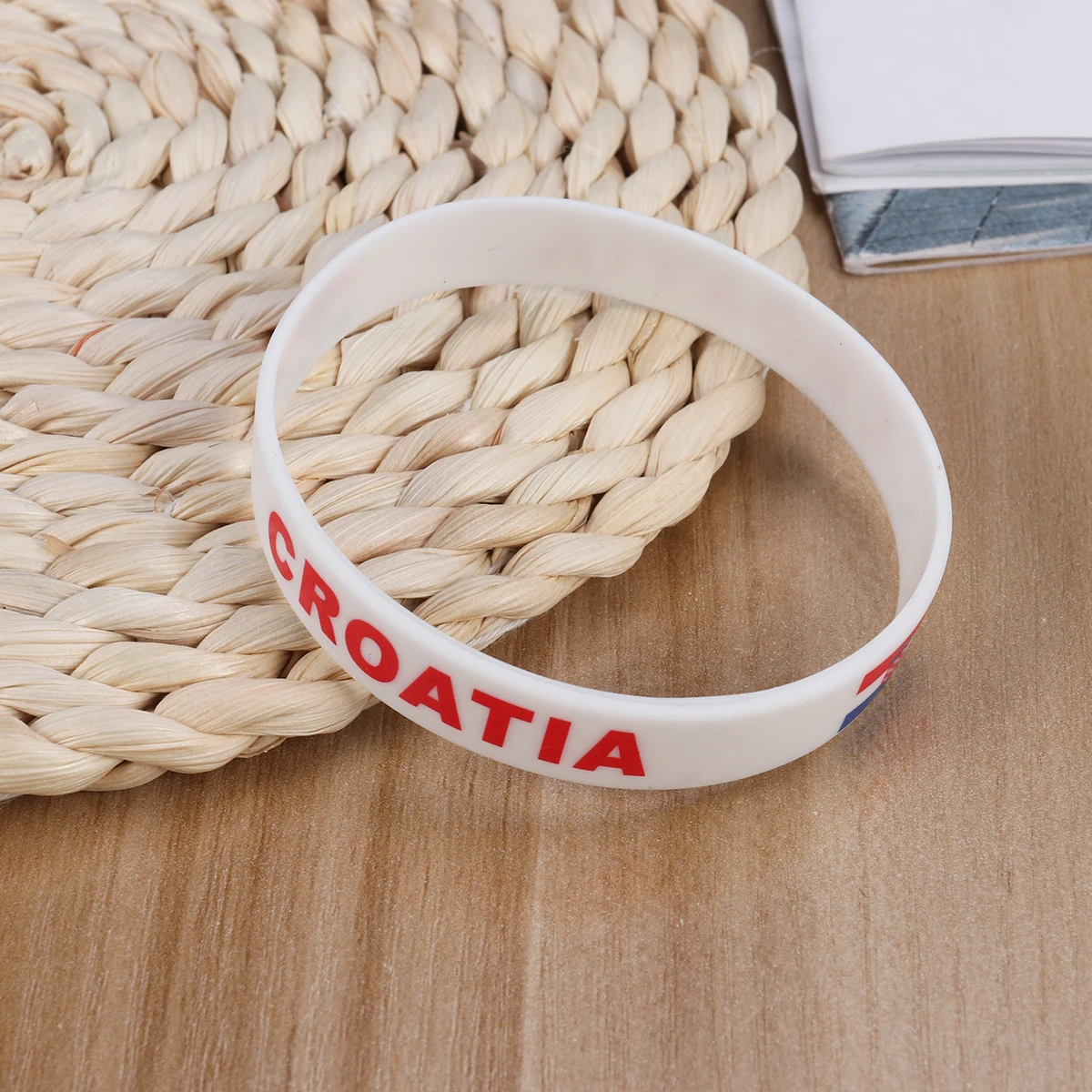 

6 Pcs Bracelet Country Wrist Bands Wristband Color Sports Wristbands Flag