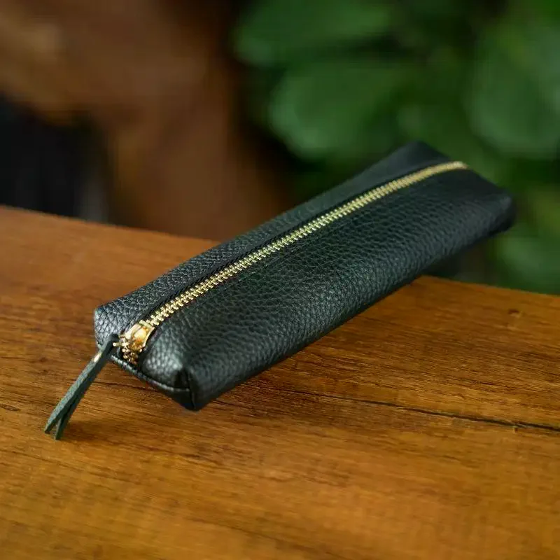 حقيبة النظارات الجلدية الناعمة المحمولة مخزن للمكياج حقيبة المحافظ حقيبة أدوات مكتبية السفر سستة حقيبة مستحضرات التجميل نظارات الشمس