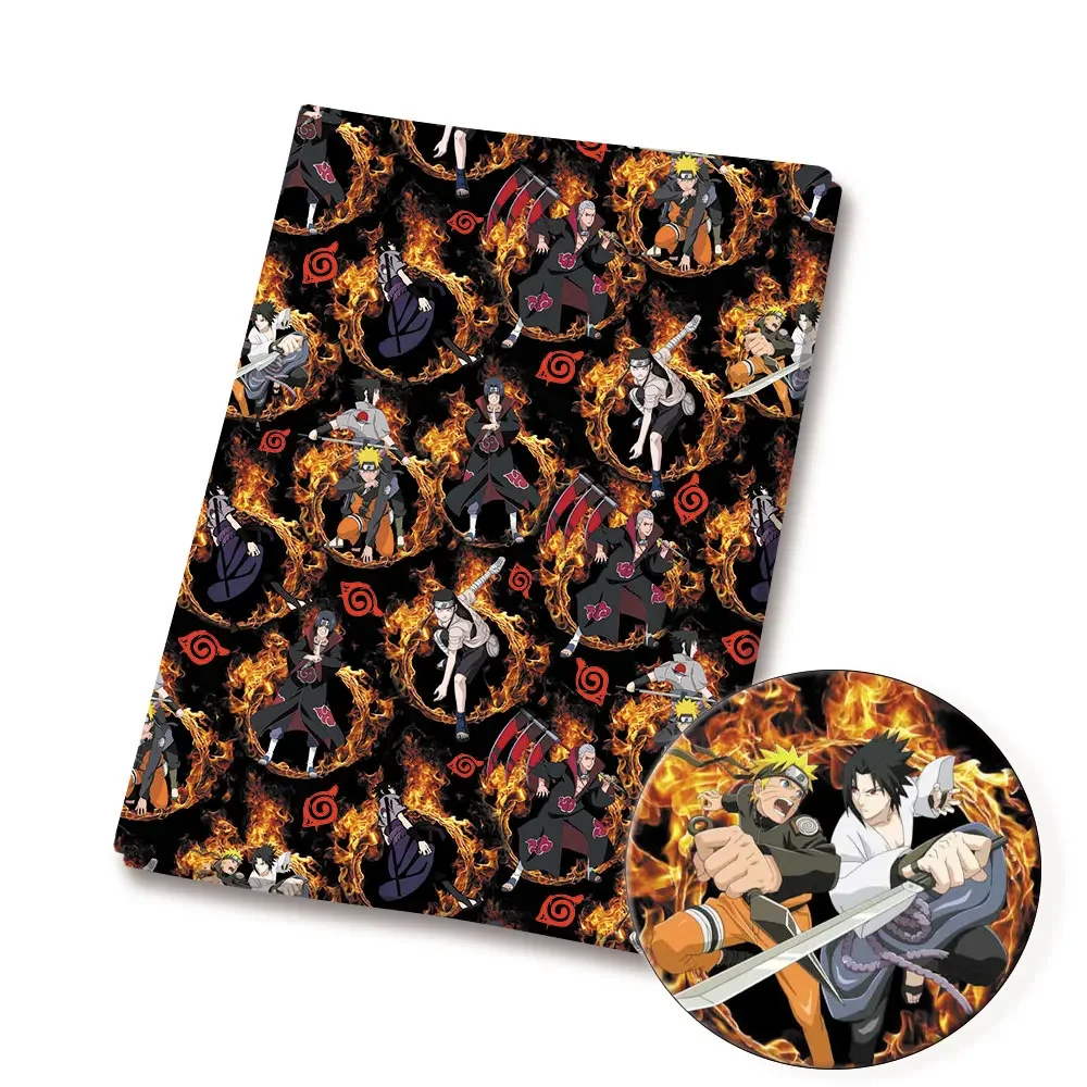 Naruto Anime periferiche tessuto 140*50 cm cucito fai da te patchwork quilting vestito da bambino tessuto stampato tessuto cucito bambini
