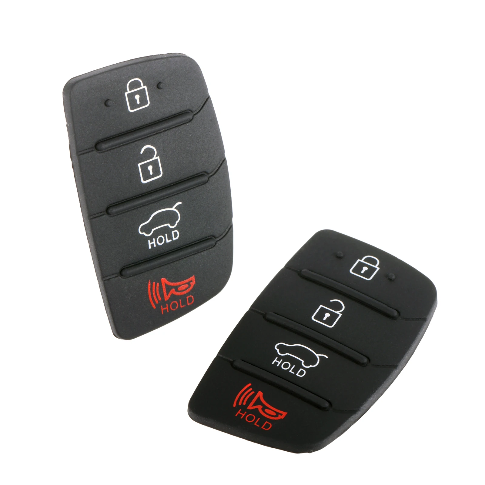 

2pcs Rubber Car Key Button for Hyundai Santa Fe Sport for Hyundai Sonata Sport 2013-2019 Car Replacement Accessories 3.94x2.38cm