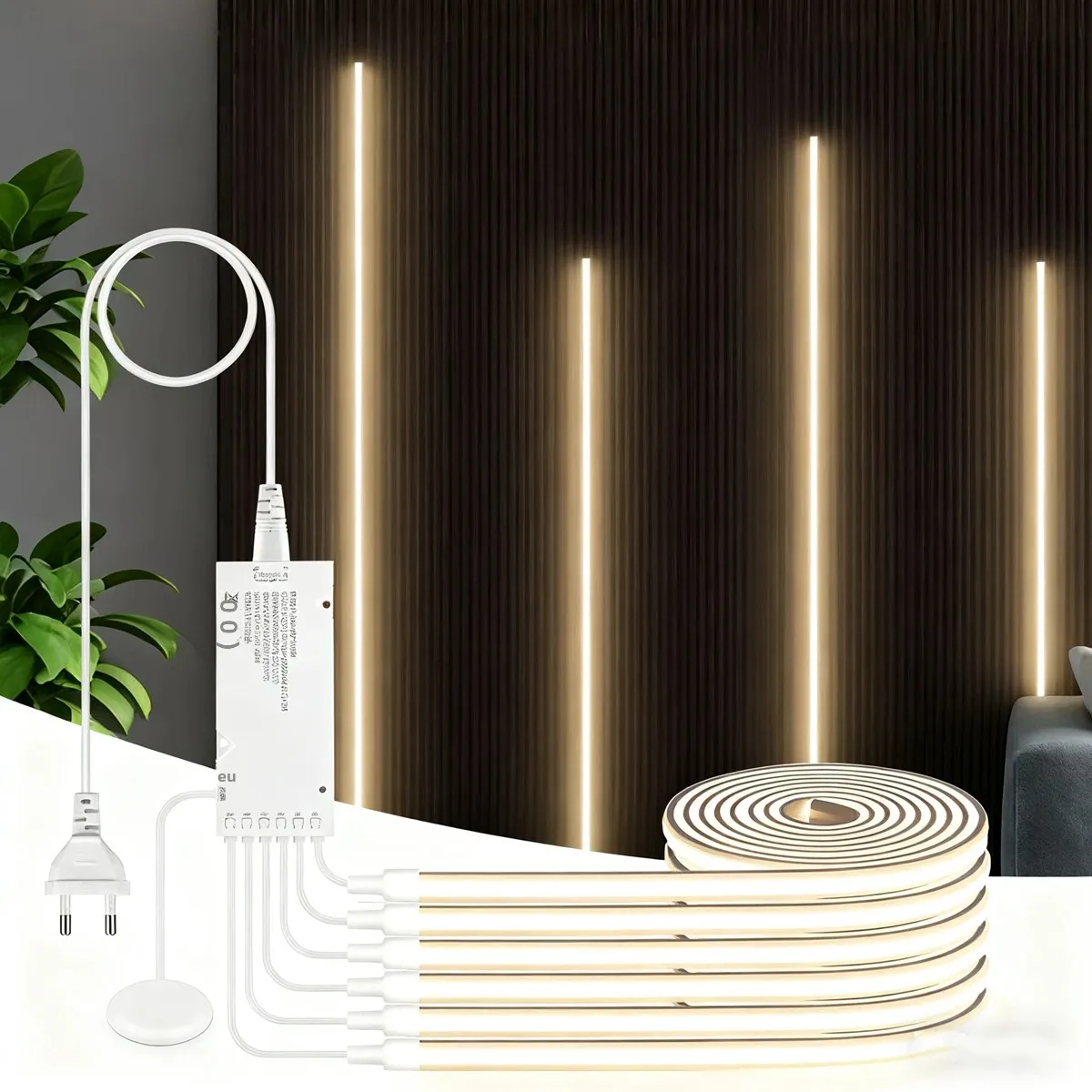 24v-led-cob-ネオンストリップ音響パネル壁装飾ライト、透過可能な-20-ミリメートルウッドタッチ調光可能なスイッチ-diy-ショーキャビネットアンビエントランプ