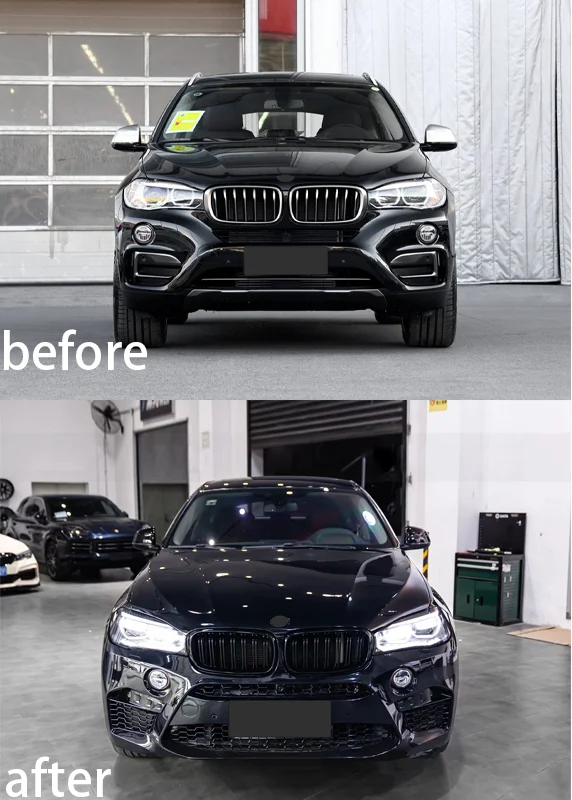 Auto Parts for BMW X6 F16 2014-2018 Upgrade to X6M 2014-2018 Car Front and Rear Bumper Assy PP High Quality Cheap Price Bodykit - Image 5