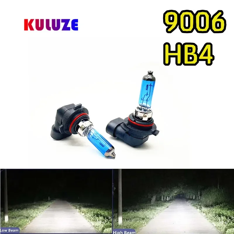 

2pcs 9006 HB4 100W Halogen Lamp 12V 4300K Super White Platinum bulbs 9006 Halogen Headlights Bulb Car Head bulb