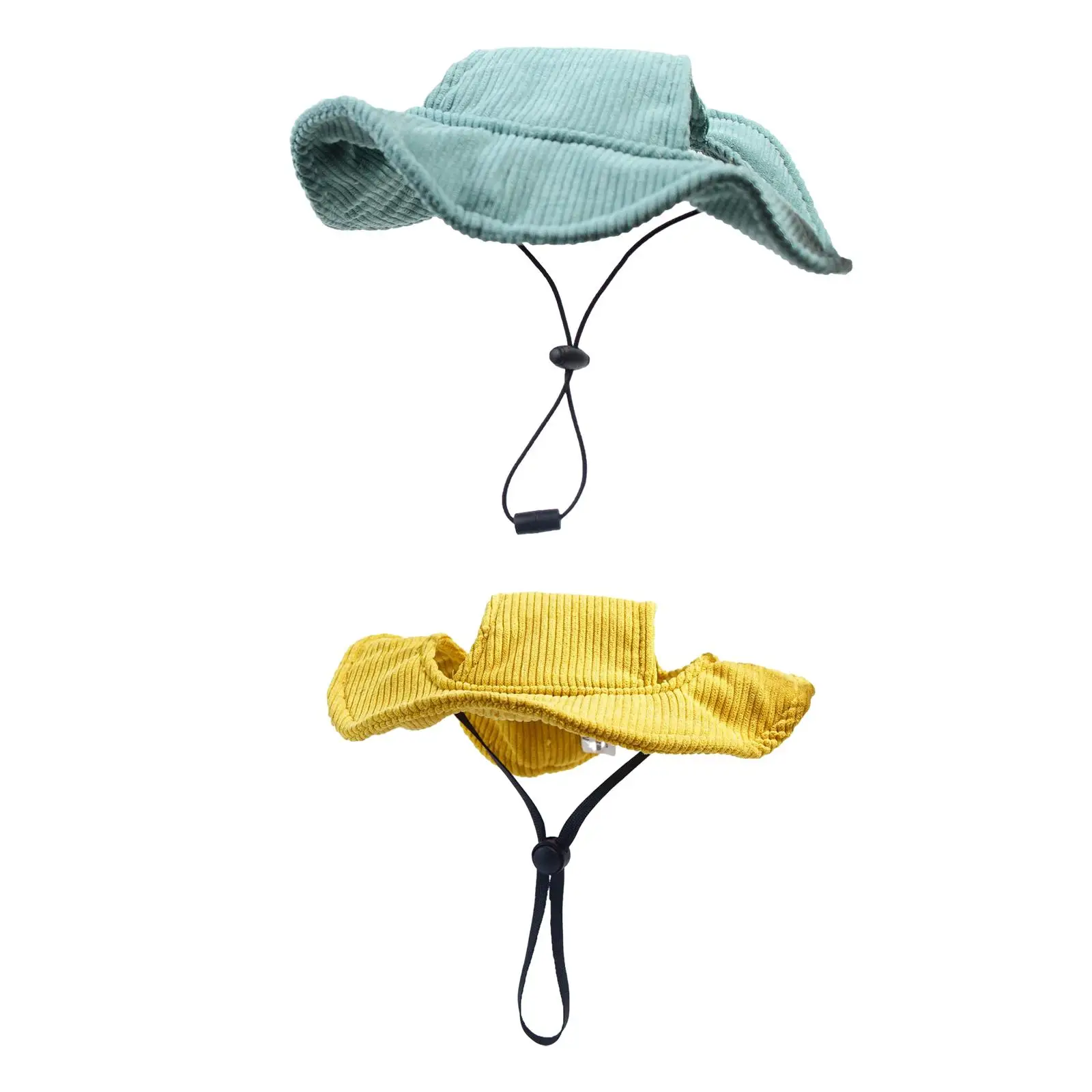 Outdoor Hat Corduroy Sun Protection Sun Visor Cap Adjustable Drawstring Dog Hat Pet Hat for Summer Riding Hiking Sports Outdoor