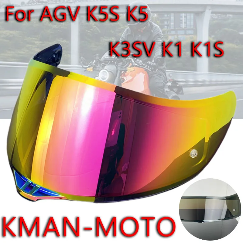 

K5 Шелmet лицевой щиток для K5S K5 K3SV K1 K1S Visera Casco Moto Visor K3SV гальваническая защита от ультрафиолета Аксессуары для шлема Козырек