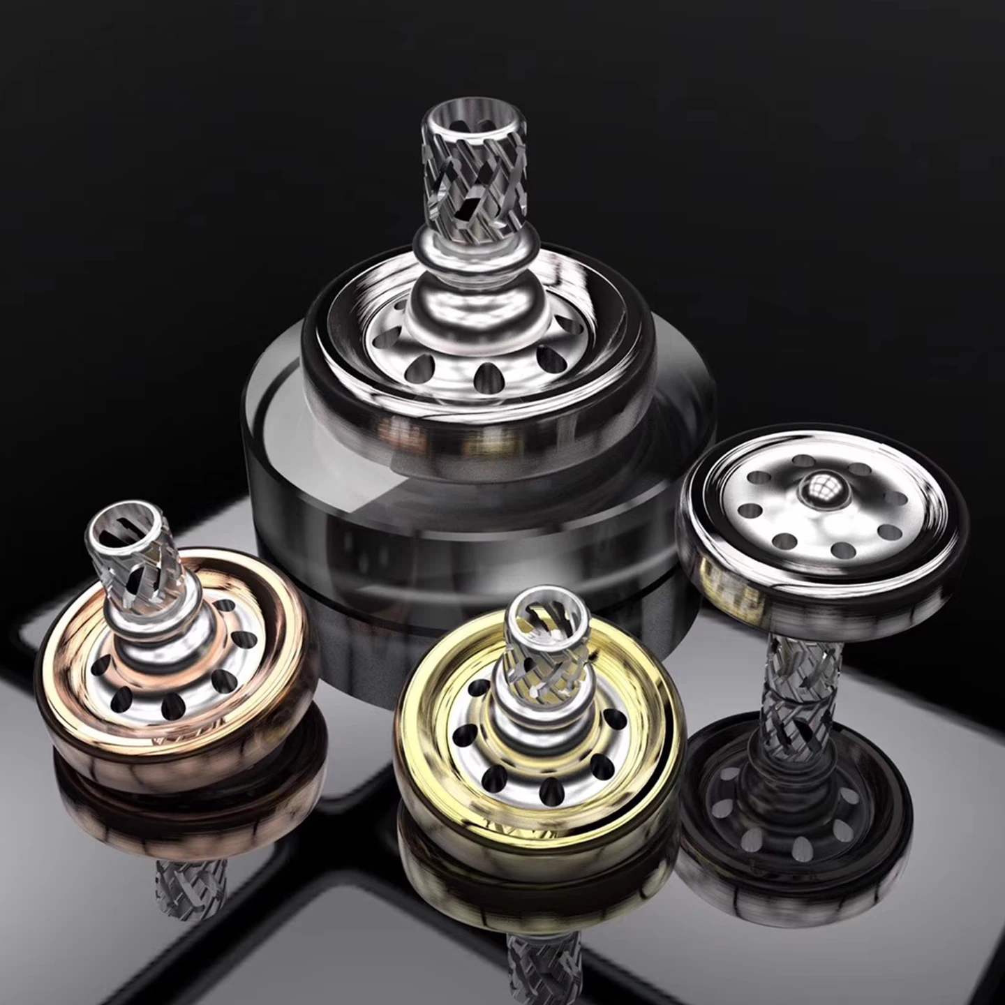 (Pre-sale)MOONIIEDC Second Generation Hand-Spinning Metal Fingertip Spinner, Decompression Toy Playful Item