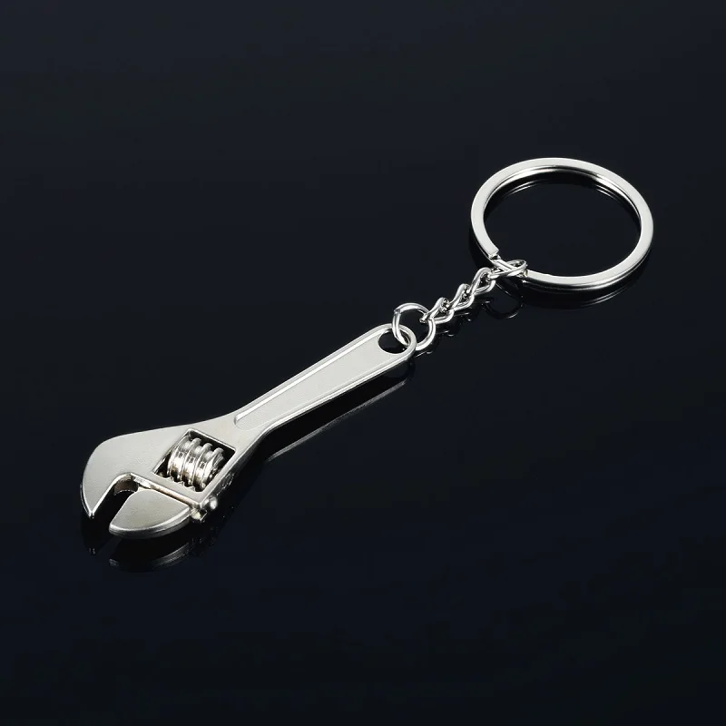1 pçs/2 pçs chave de metal forma chave prata chaveiro chave abridor de garrafa chaveiros ferramentas de decoração do carro