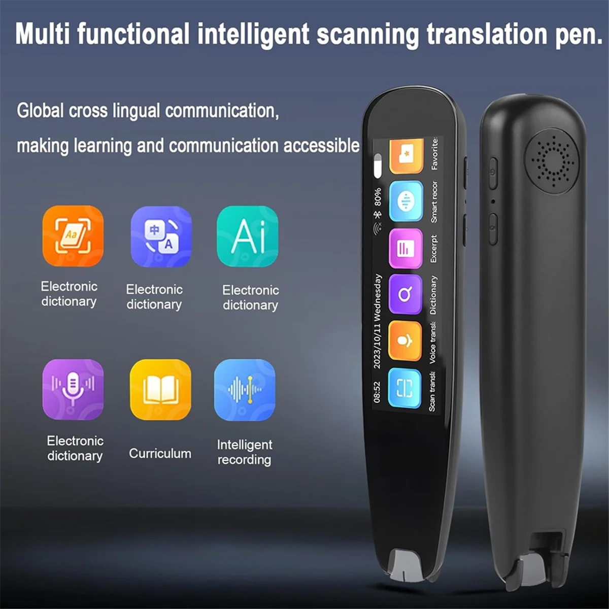 Scan Reader Pen, OCR Digital Pen Reader, Text to Speech Reading Pen, Voice Translator Machine 131 Language Translator HOT