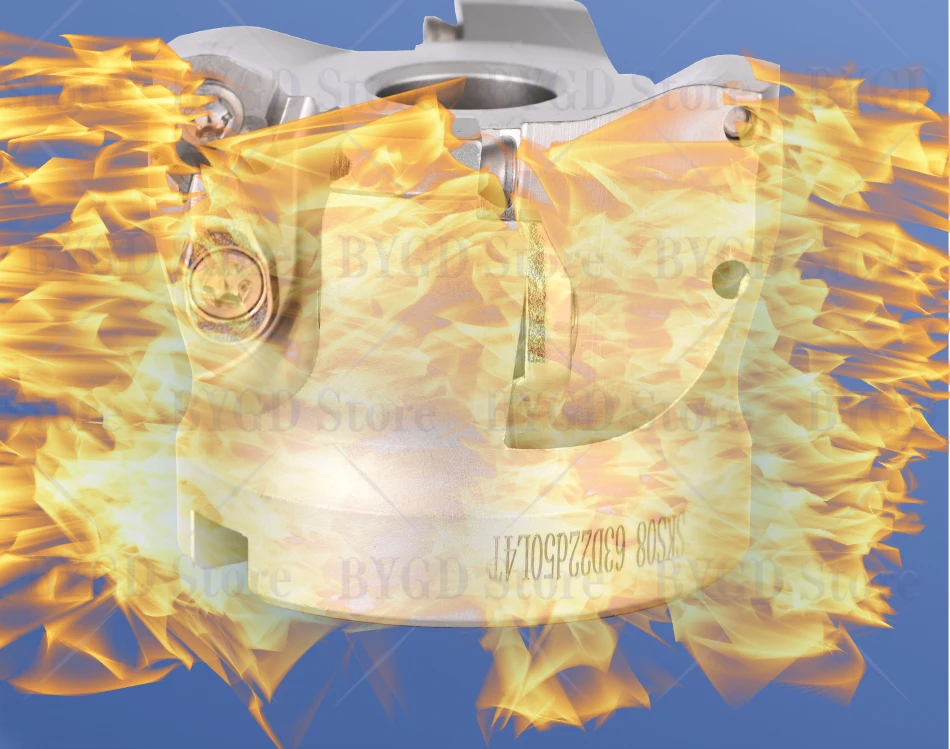 BYGD SKS SKS08 SKS10 50 63 80 100 Sechskant-Schneidkopf WDMW080520 WDMT10X620 Einsatz für BT30 BT40 BT50 FMB FMB22 Werkzeughalter – Detail 7