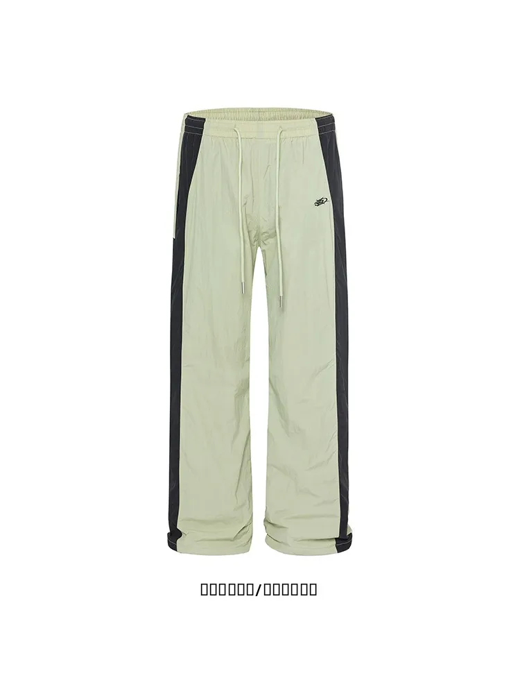 

from Loose Leggings Couple Sports Pants American Splicing Fast Dry Breathable Casual Trousers for Youth Summer Wear