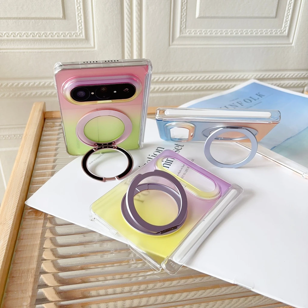 Gradient Color Case - Модный Простой Прозрачный Цветной Градиентный Чехол