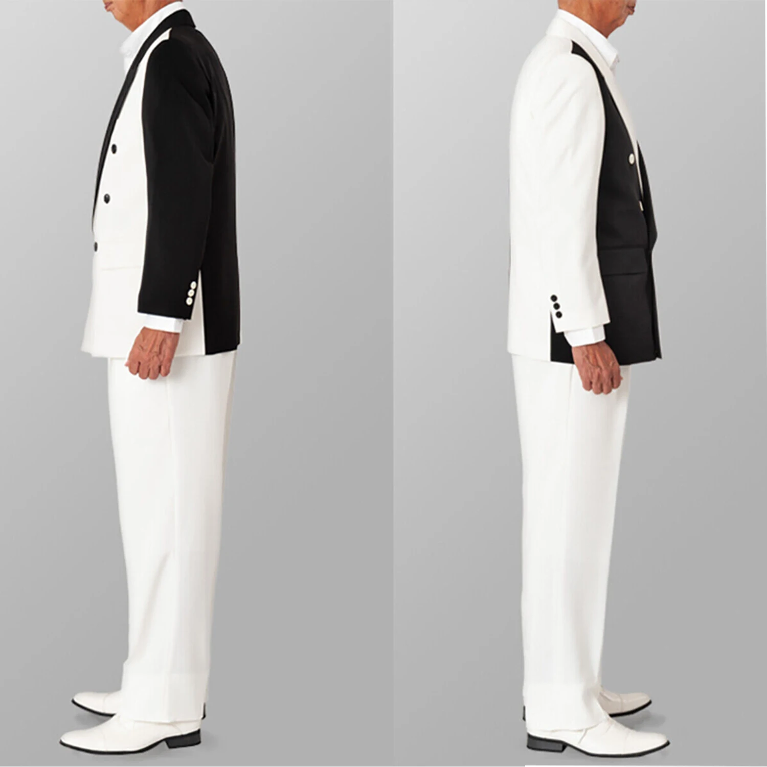 Trajes de boda de dos piezas para hombre, esmoquin Formal de novio, trajes de negocios diarios, chaqueta de solapa de pico de doble botonadura con pantalones