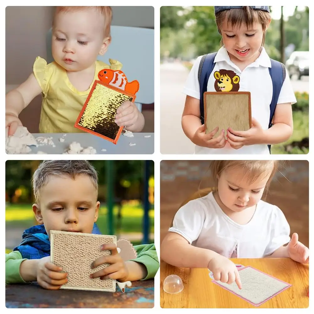 Polymères mentaires oriels en forme d'animaux pour enfants, jouet mentaires oriel texturé, développement de l'intelligence, polymères émotionnels sociaux, polymères mentaires oriels pour cheveux