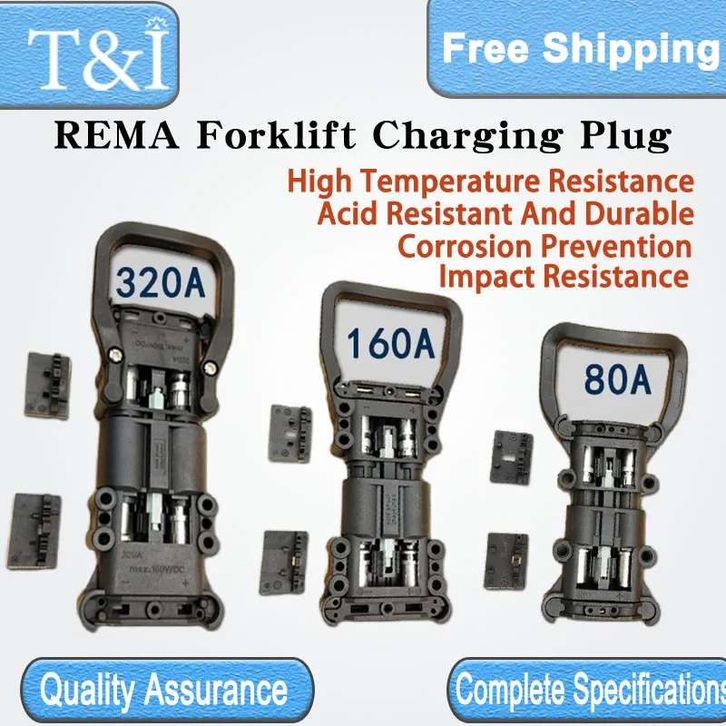 

1/5/20 Sets REMA Type 80A 160A 320A Male Female Docking New Energy Industrial Electric Forklift Power Interface Connector