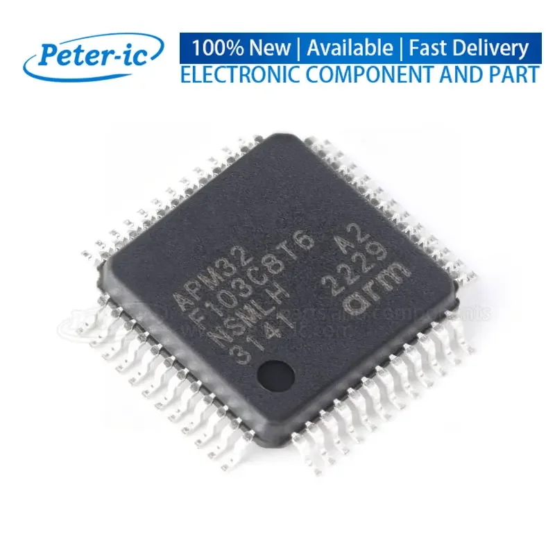 APM32F103C8T6 APM32 F103C8T6 LQFP-48 64KB 20KB FLASH 37 2V~3.6V ARM-M3 96MHz Microcontrollers Available Peter-ic(1pcs)
