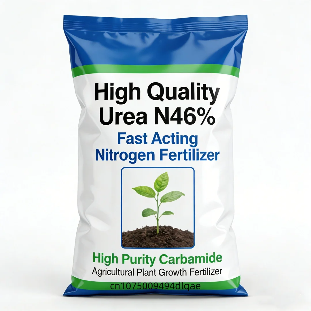Urea N46% High Purity Fast Acting Nitrogen Fertilizer Carbamide Agricultural Crop Growth Promoter Plant Nutrition Fertilizer