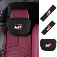 Car Headrest Neck Support Neck Pillow Seat Belt Shoulder Pads Auto Accessories For Toyota GR Supra Aygo Prado RAV4 Hilux Yaris C