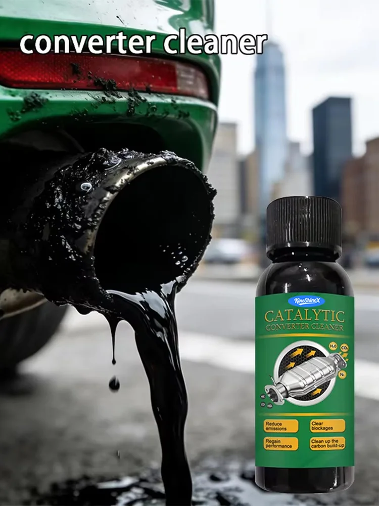 Catalytic Converter Cleaner Car Engine Carbon Remover Fuel Saving Boost Power Gasoline Diesel Vehicle Maintenance Cleaner