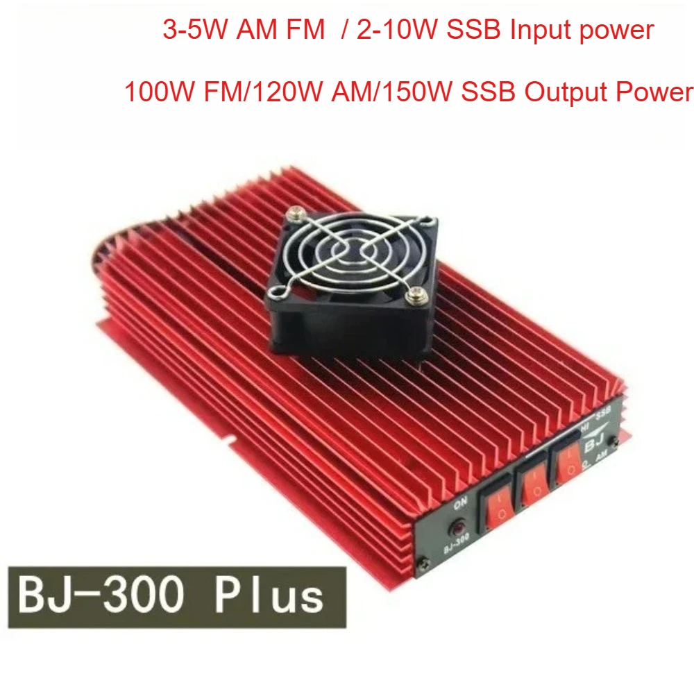 Baojie BJ-300 Plus 100W FM 120W AM 150W SSB High Power Amplifier for CB Radio 3-30MHz Walkie Talkie All Mode Power Amplificateur