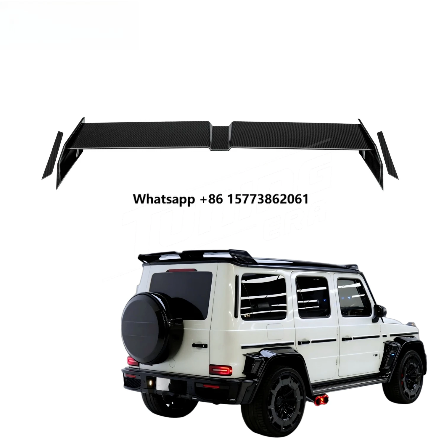 Hot Selling 2025 B Style Dry Carbon Finer Roof Spoiler for  G Wagon W465 W464 G63 G500 2019+