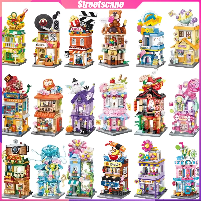 

Keeppley Colorful Streetscape Series Building Blocks Decoration Puzzle Assembling Model Toys Birthday Gifts for Boys and Girls