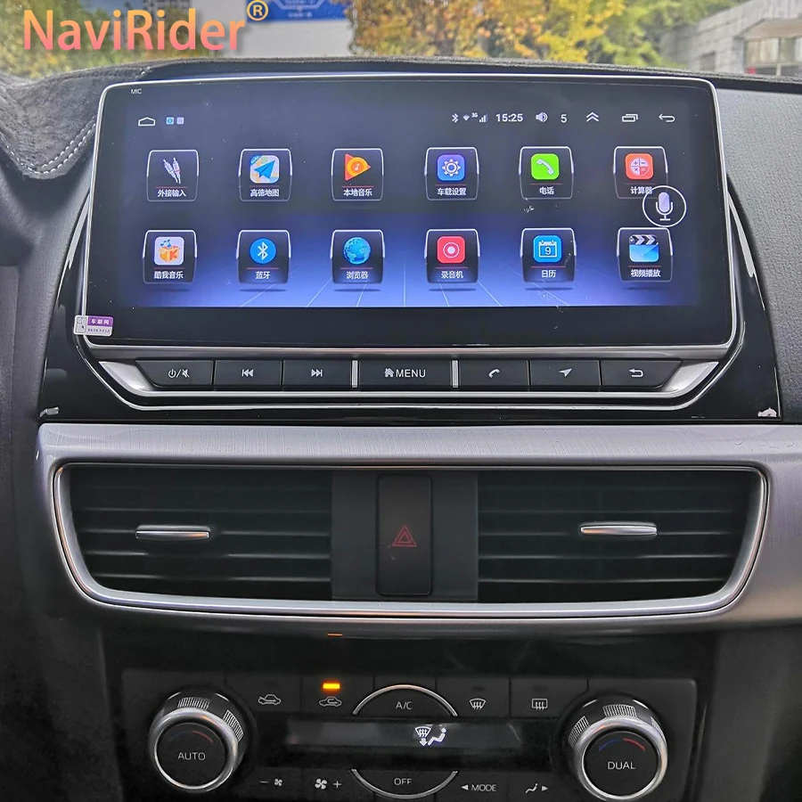 CarplayおよびAndroid13マルチメディアプレーヤーを搭載したカーラジオ,ビデオ再生,ラジオ,ヘッドユニット,IPS画面,10.25インチ,mazda CX-5 2014 2015 2016