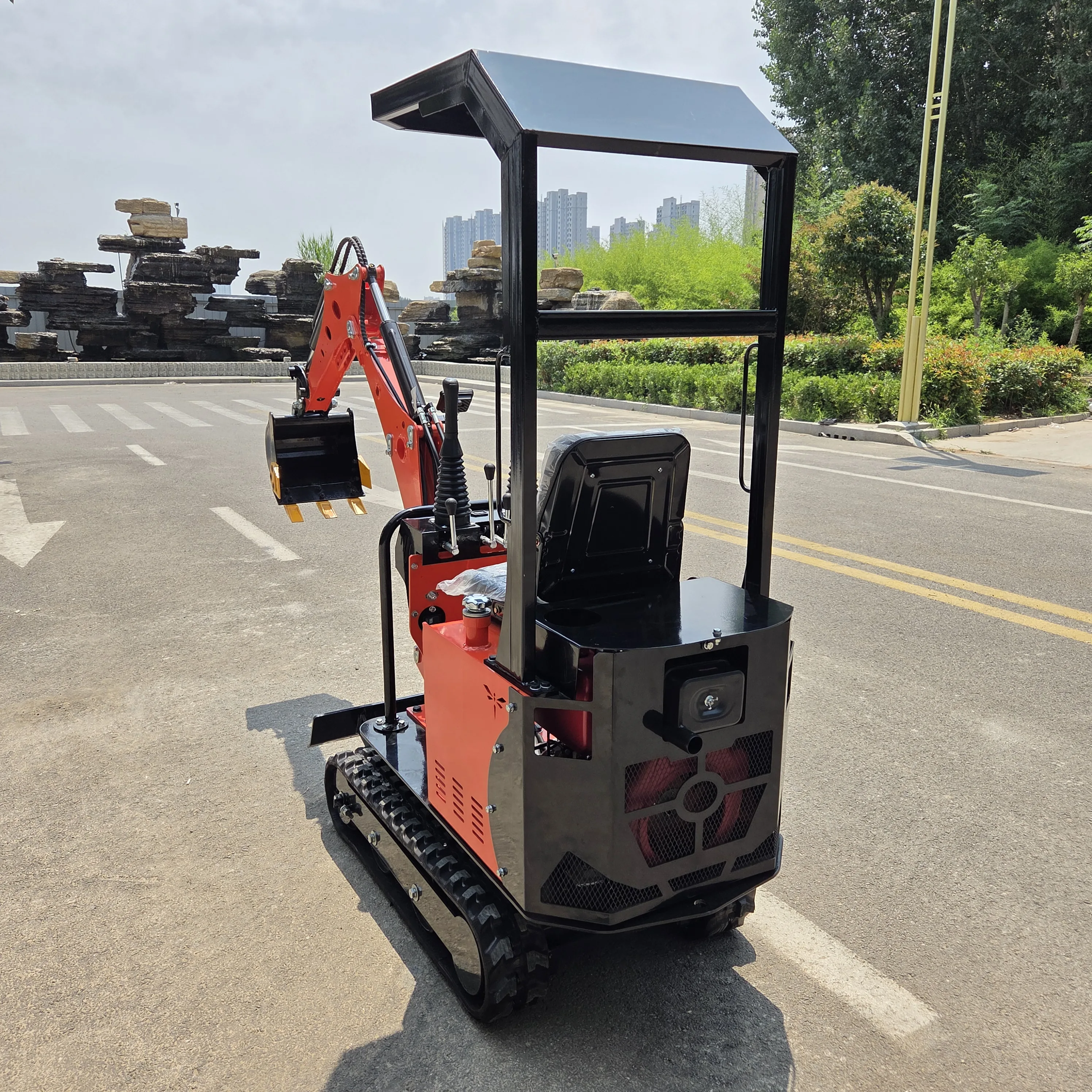 0.8톤 EPA 테일리스 미니 굴삭기 – 도시 건설, 조경 및 맞춤형 조경에 적합한 신모델