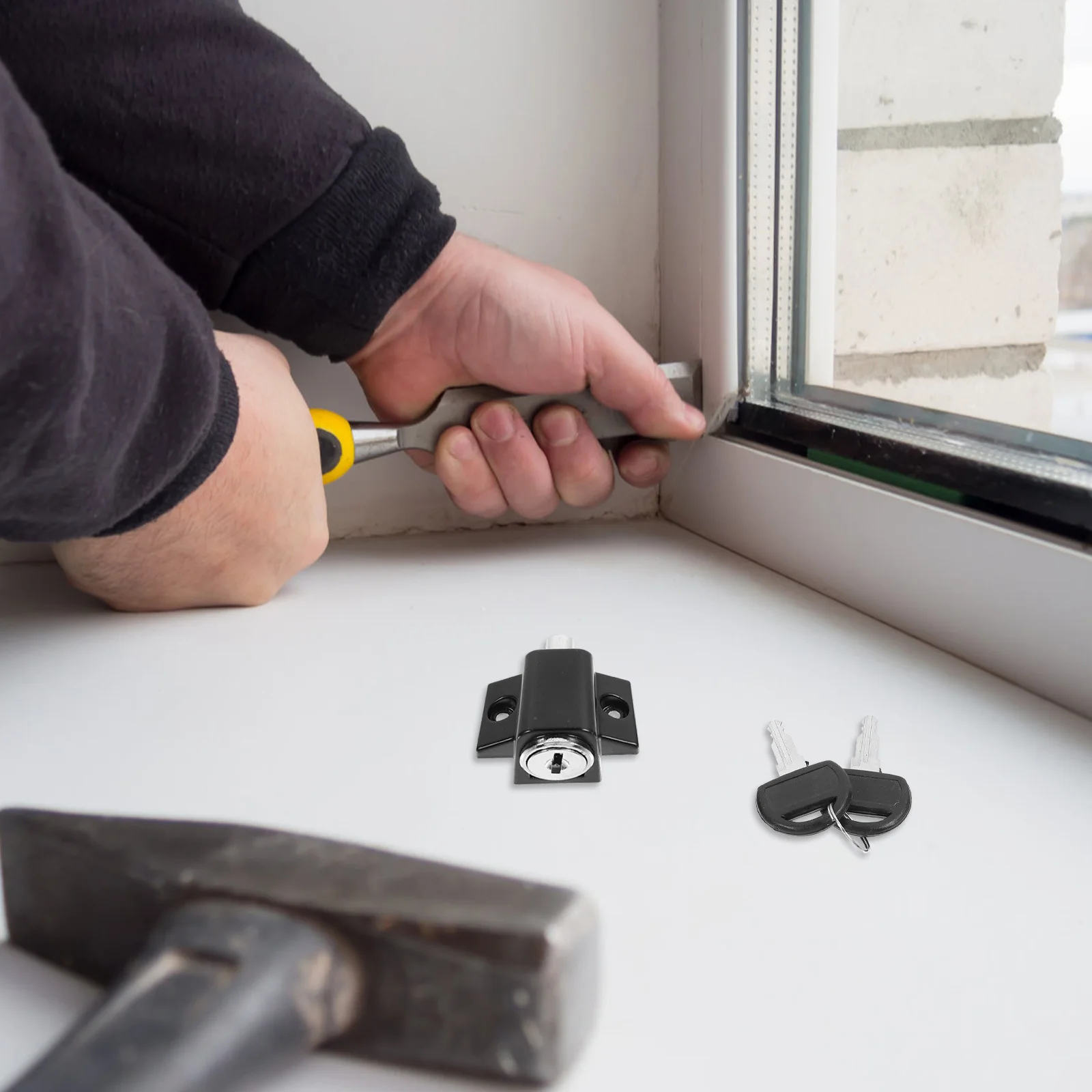 

Window Lock Limiter Zinc Alloy Anti- Safety For Sliding Windows Child Door Security Stopper Sash Lock