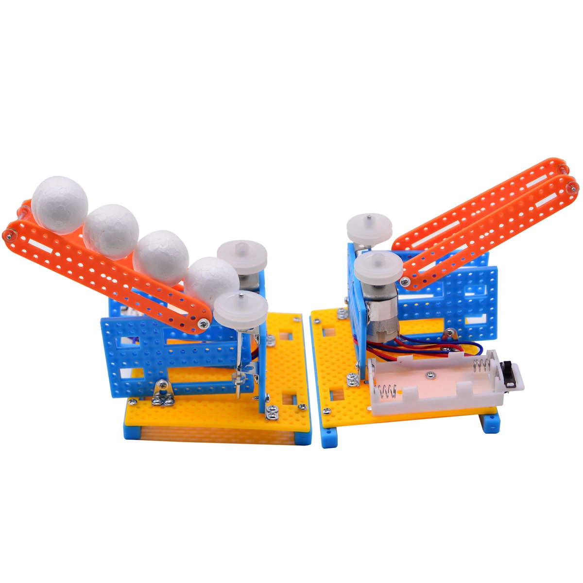 

Automatic Pitching Machine Kids Educational Science Kit Safe Improve Practical Ability STEM Building for Children