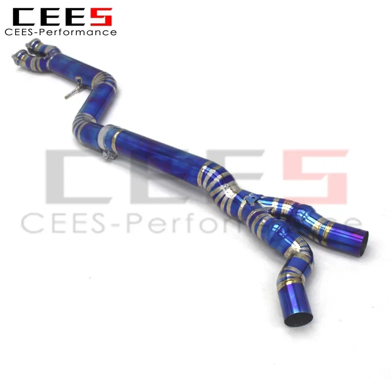 CEES Mid pipe/Middle pipe For BMW M2C/M2 Competition F87 3.0T 2018-2023 Titanium Exhaust Pipes Car Exhaust System