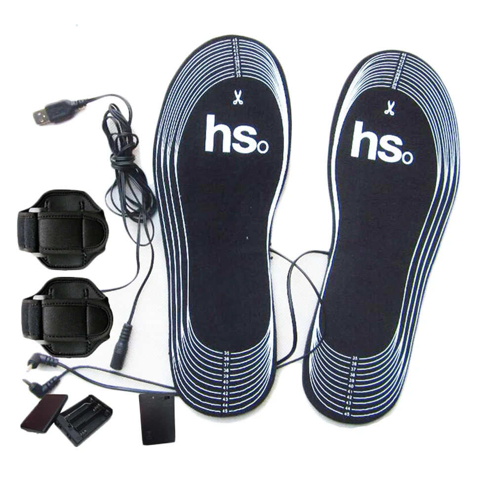 Elektrisch beheizte Einlegesohlen für Schuhe Batterie elektrische Heizung Schuhsohle Winter füße warmes Socken polster wasch bar warme Thermo-Einlegesohlen – Detail 19