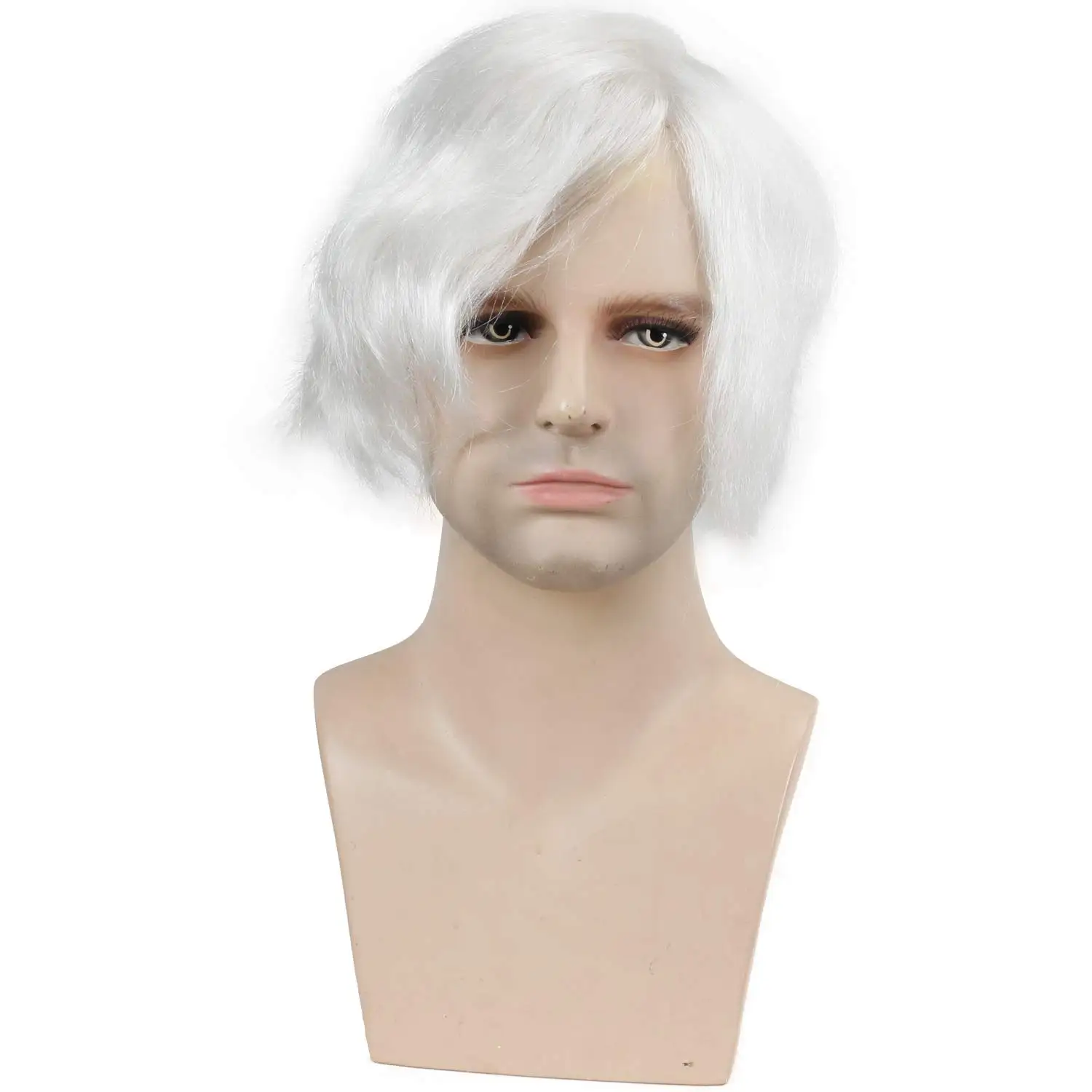 Men’s Toupee 0.03mm Transparent Ultra Thin Skin Full PU Base Replacement System Hair Pieces for Men V-Looped