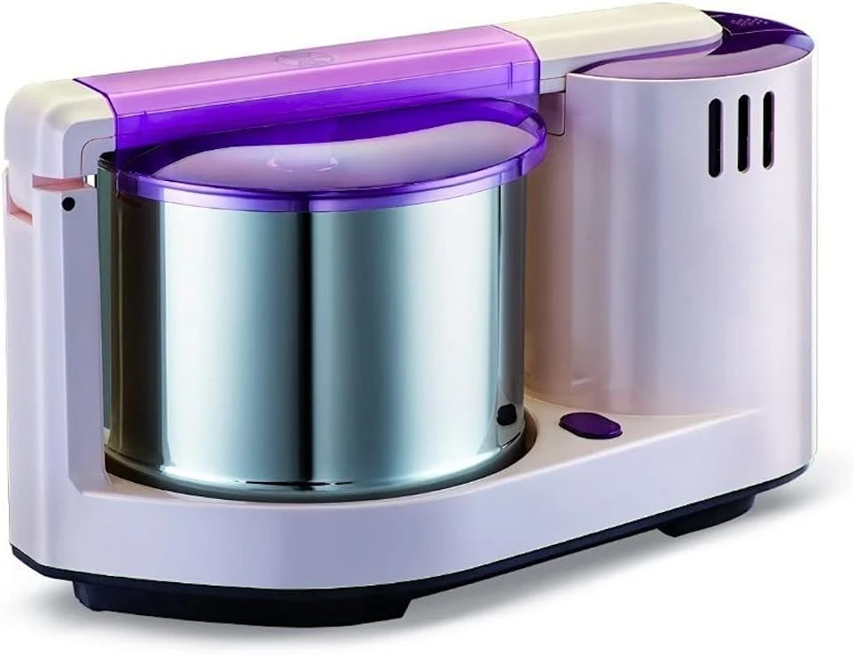 

Gold Table Top Wet Grinder with Atta Kneader, 110 Volt, 2-Liter, Purple